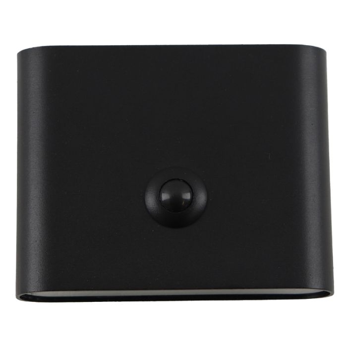 Moderne oplaadbare wandlamp zwart, Rodigo, 1W, 3000K LED, IP44