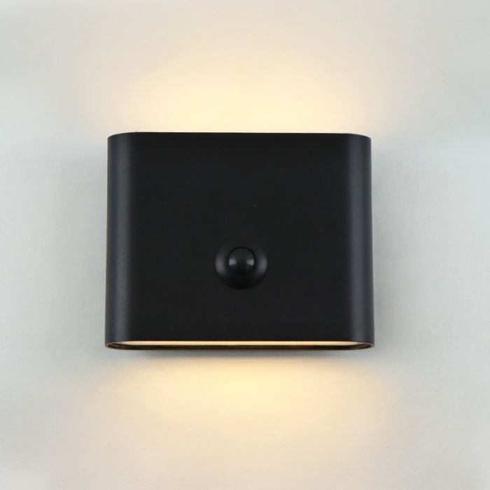 Moderne oplaadbare wandlamp zwart, Rodigo, 1W, 3000K LED, IP44