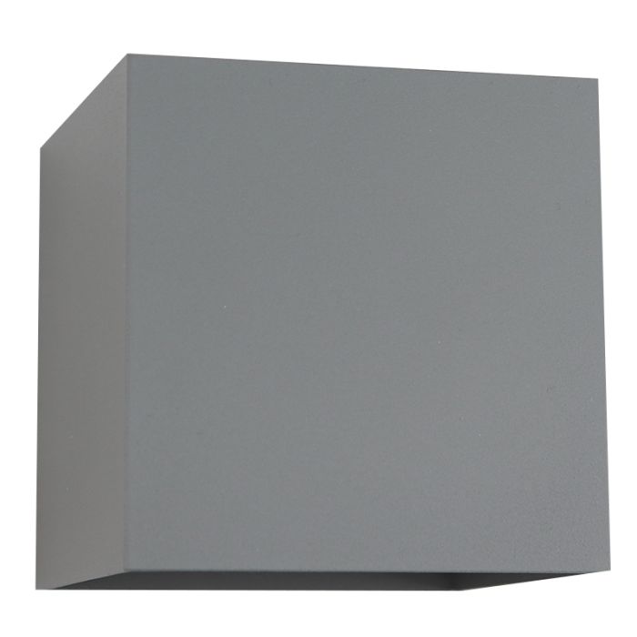 Moderne up down wandlamp grijs, Dion, IP65