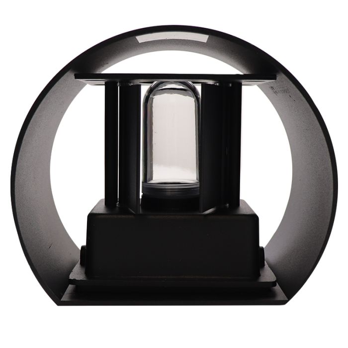 Moderne up down wandlamp zwart, Dion, IP65