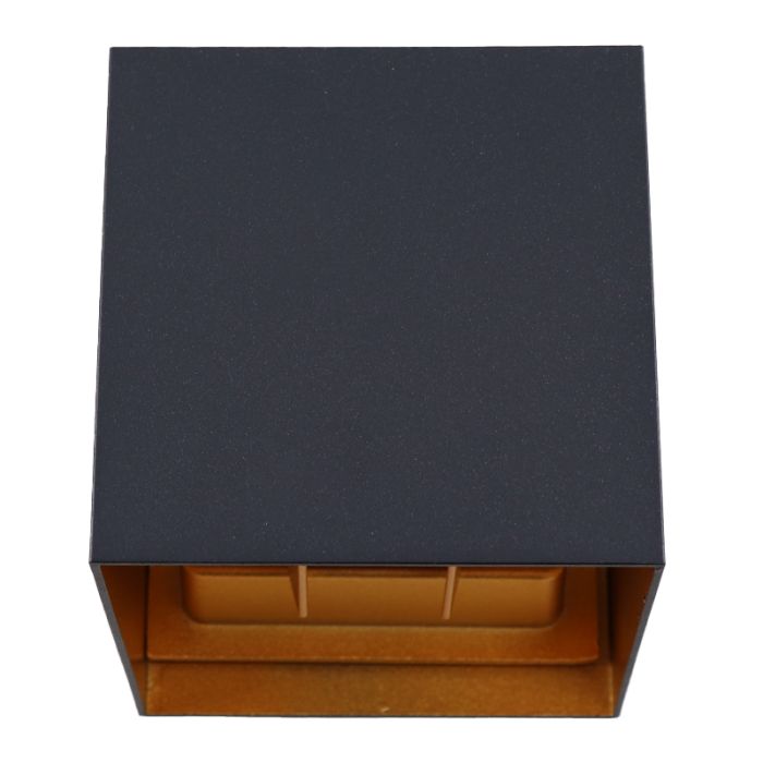 Moderne up down wandlamp zwart, Dion, IP65