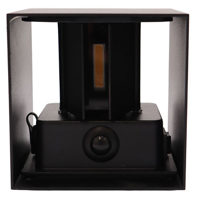 Moderne oplaadbare wandlamp zwart, Dion, 1W, 2700K LED, IP44