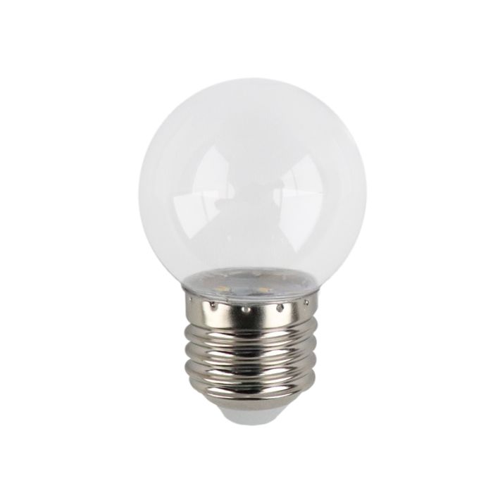 Warm witte transparante LED lamp - 1 Watt
