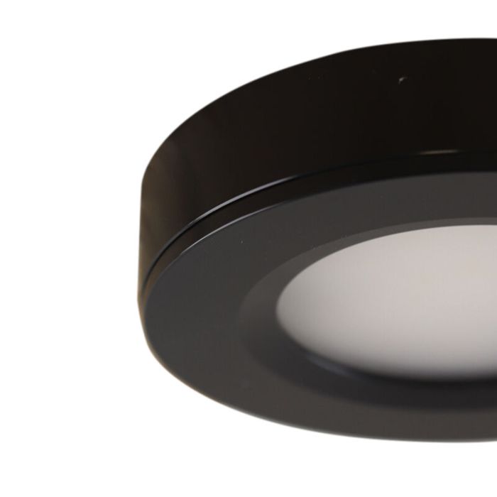 Ronde keukenkast lamp zwart, Sana
