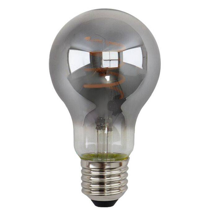 Dimbare Olucia E27 LED lamp, Tuelo, A60, 4W, rookglas, 2200k