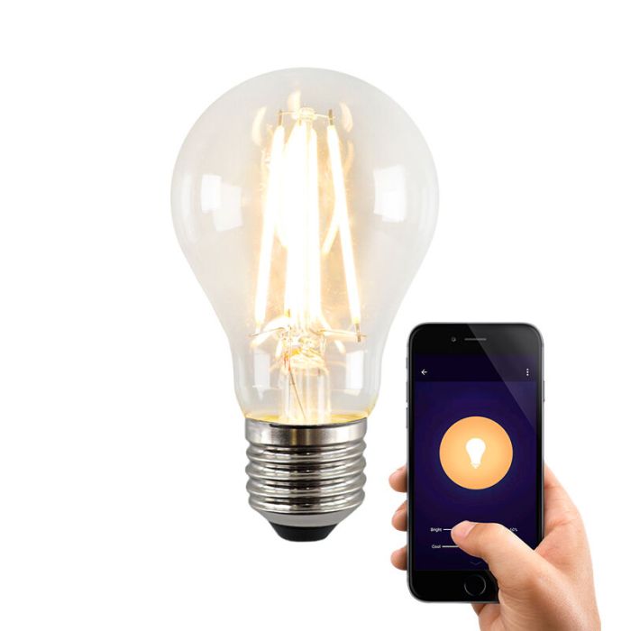 Olucia Smart LED lamp E27 Yona, A60, 5W, dim to warm