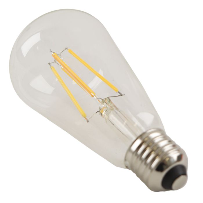 Olucia Smart LED lamp E27 Deco, 5W, dim to warm