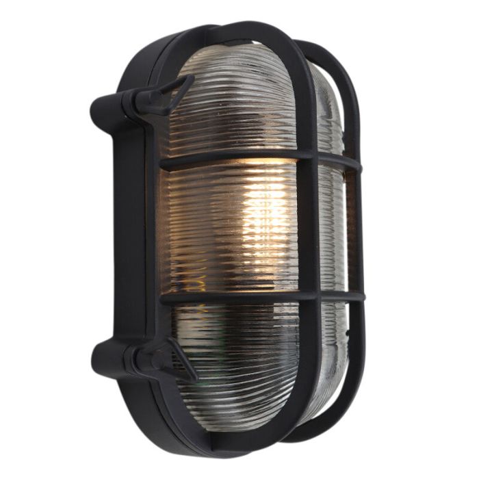 Industriële buitenlamp zwart, Luce, IP44