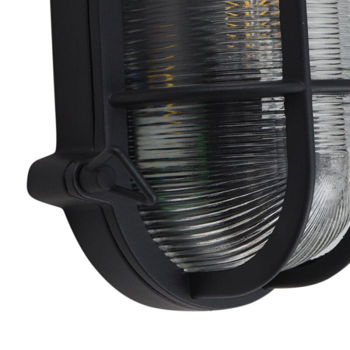 Industriële buitenlamp zwart, Luce, IP44