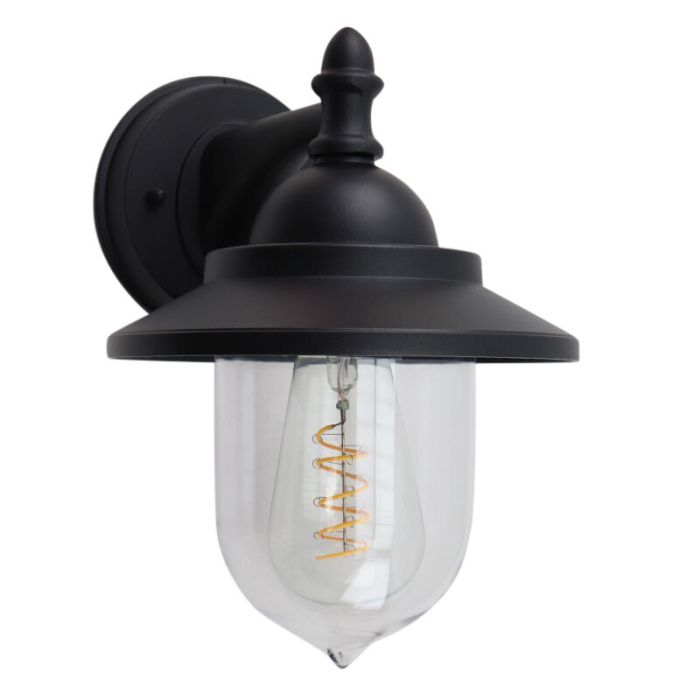 Klassieke buitenlamp zwart, Tariq, IP44