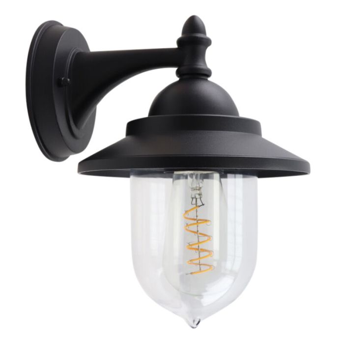 Klassieke buitenlamp zwart, Tariq, IP44