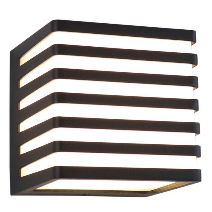Moderne buitenlamp zwart, Lenny, 9W, 3000K LED, IP54