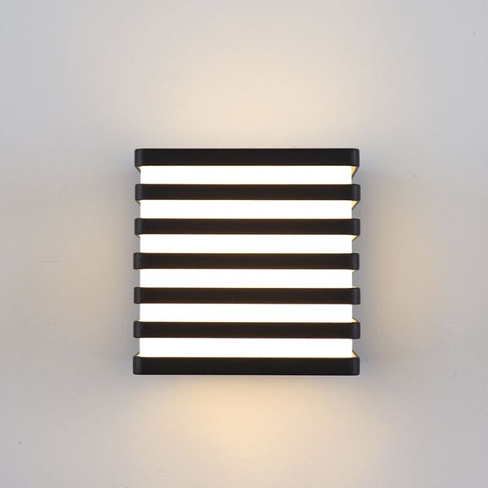 Moderne buitenlamp zwart, Lenny, 9W, 3000K LED, IP54