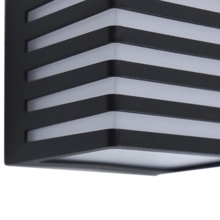 Moderne buitenlamp zwart, Lenny, 9W, 3000K LED, IP54