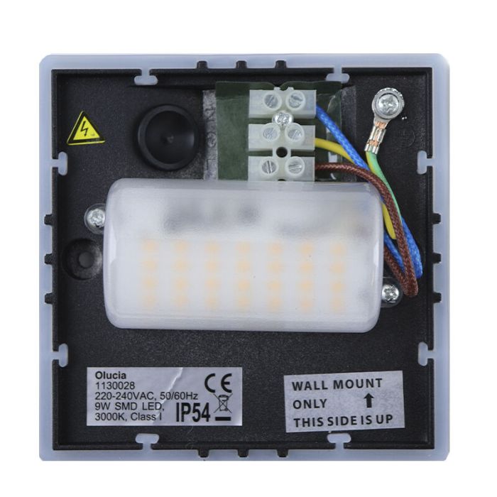 Moderne buitenlamp zwart, Lenny, 9W, 3000K LED, IP54