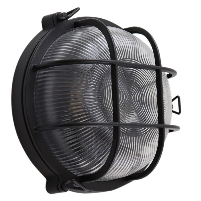 Industriële buitenlamp zwart, Juanita, IP44
