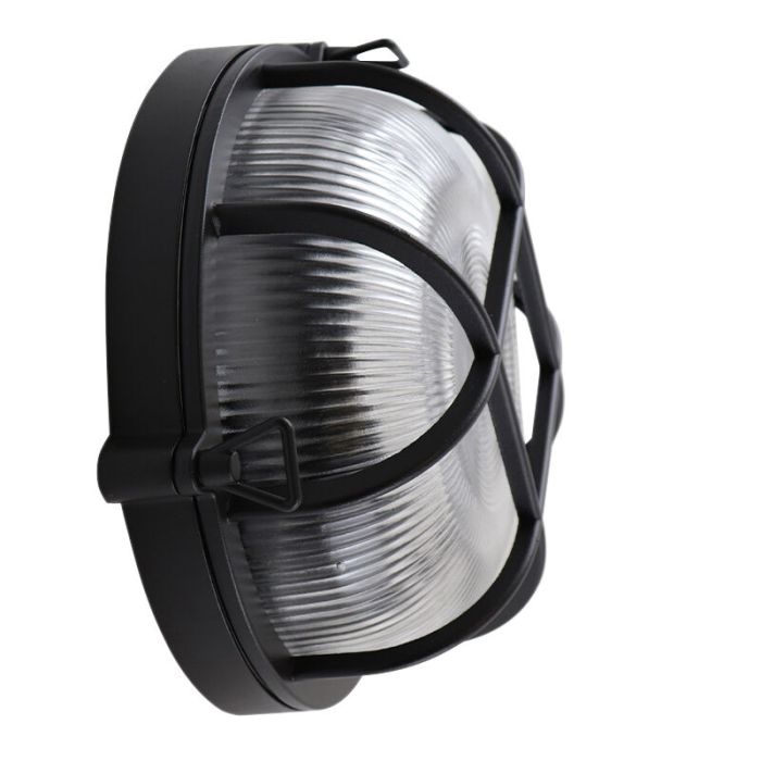 Industriële buitenlamp zwart, Juanita, IP44