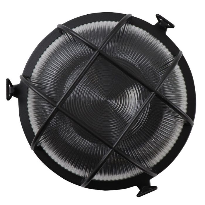 Industriële buitenlamp zwart, Juanita, IP44