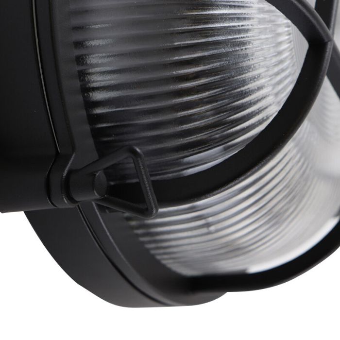 Industriële buitenlamp zwart, Juanita, IP44