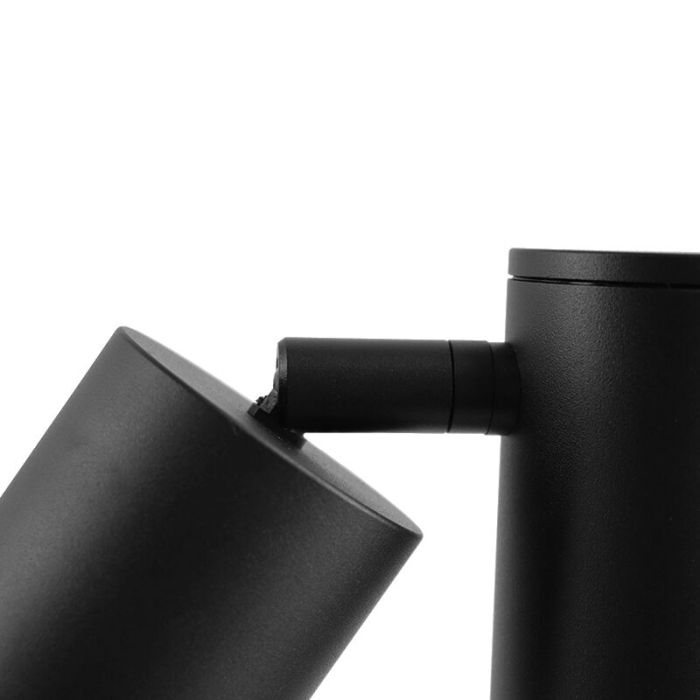 Zwarte moderne buitenlamp, Clevor 2L, aluminium, IP44