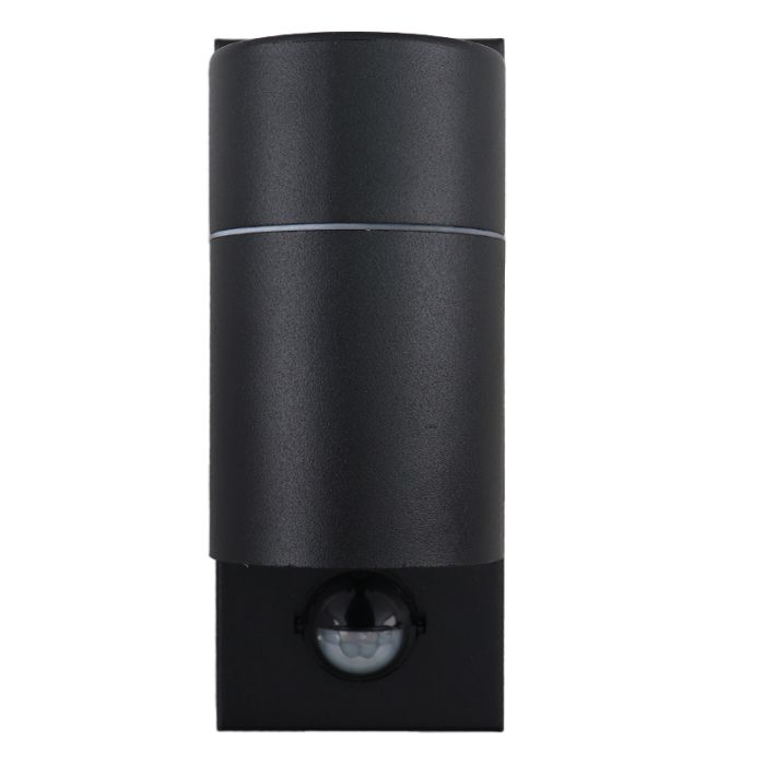 Zwarte buitenlamp Pedro - met bewegingssensor