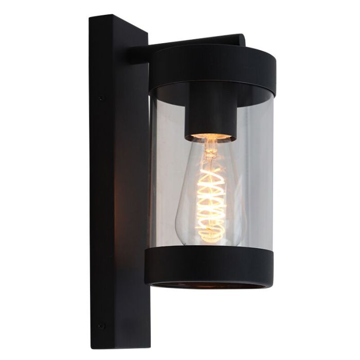 Moderne buitenlamp zwart, Musa, IP44