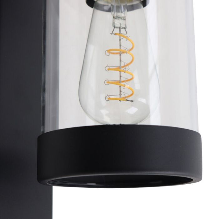 Moderne buitenlamp zwart, Musa, IP44