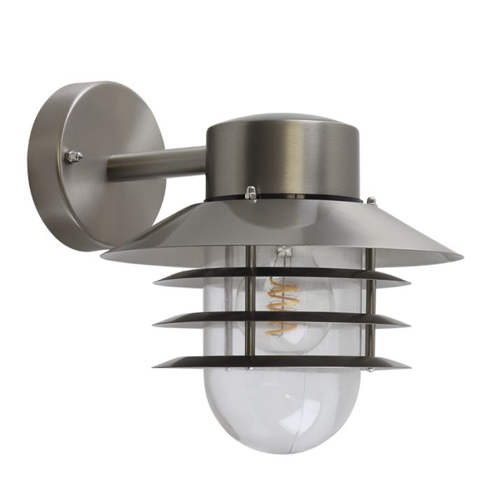 Rvs buitenlamp zilver, Felice, IP44