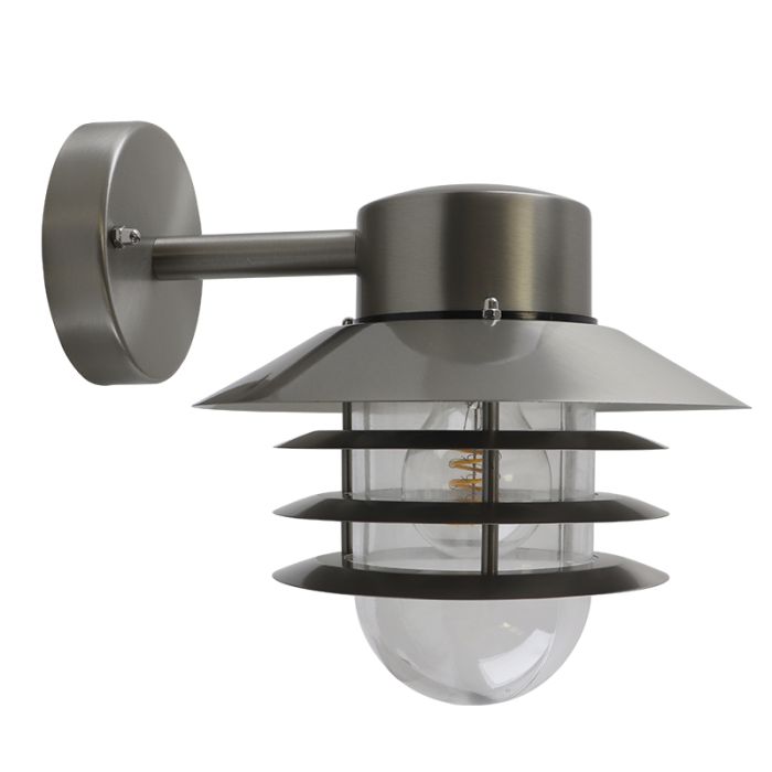 Rvs buitenlamp zilver, Felice, IP44