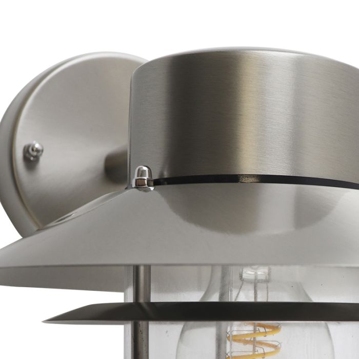 Rvs buitenlamp zilver, Felice, IP44