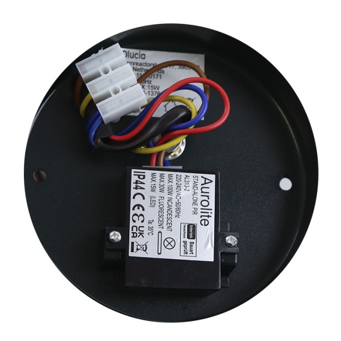 Rvs buiten wandlamp met bewegingssensor groen, Felice, IP44