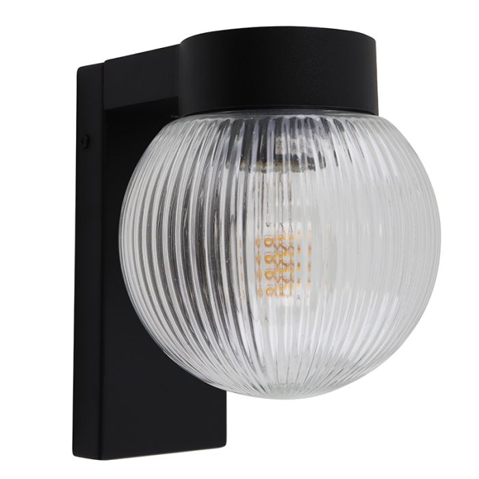Aluminium buitenlamp zwart, Chris, IP44
