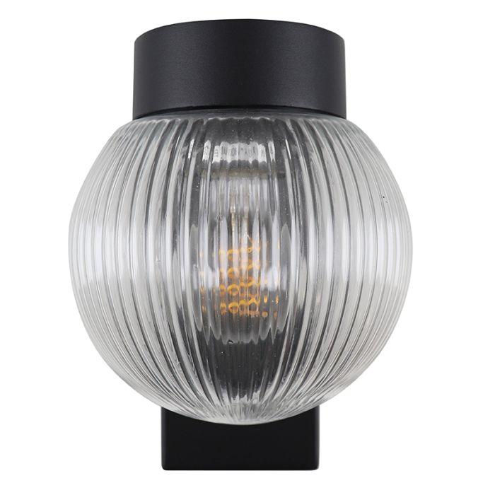 Aluminium buitenlamp zwart, Chris, IP44