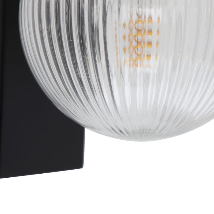 Aluminium buitenlamp zwart, Chris, IP44
