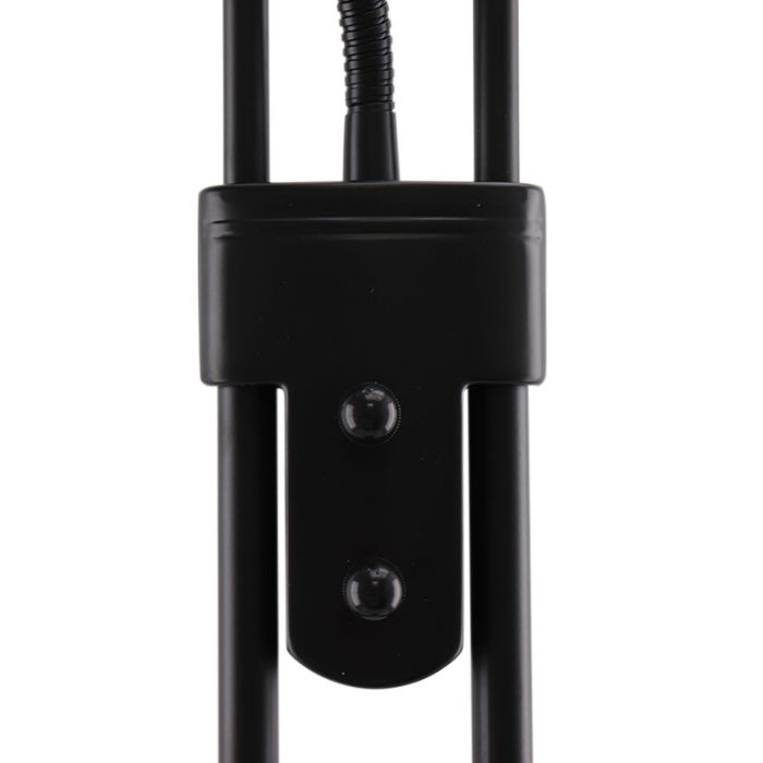Moderne staande leeslamp zwart, Salvador, 18W, 3000K LED, met schakelaar