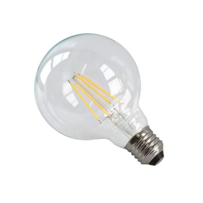 Olucia E27 LED lamp George, G95, 4W, 2700K