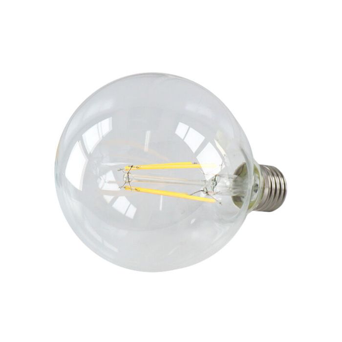 Olucia E27 LED lamp George, G95, 4W, 2700K