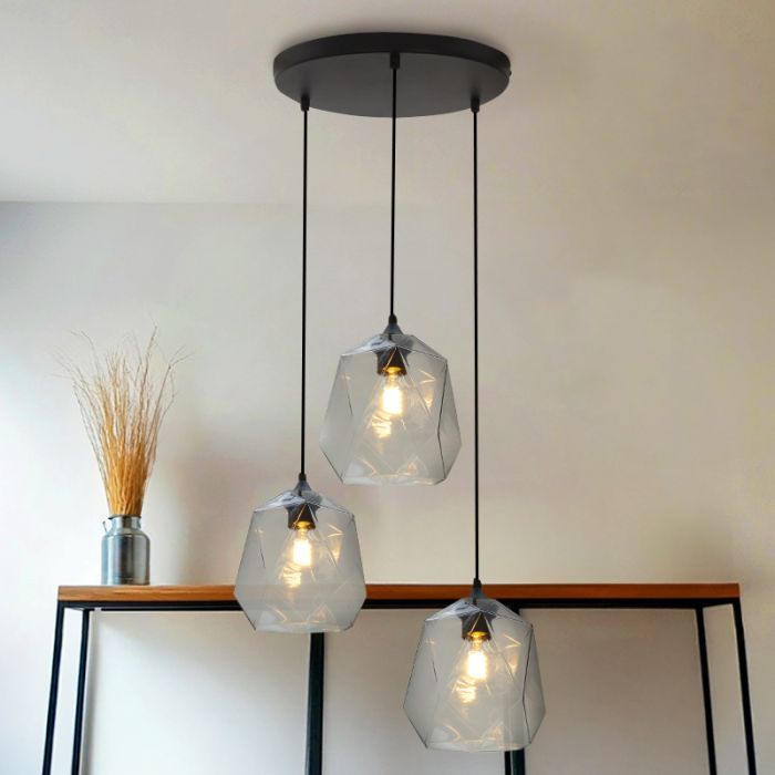 Retro hanglamp transparant, Jian