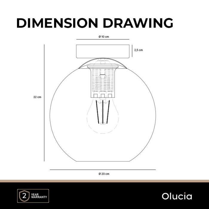 Design plafondlamp groen, Giada