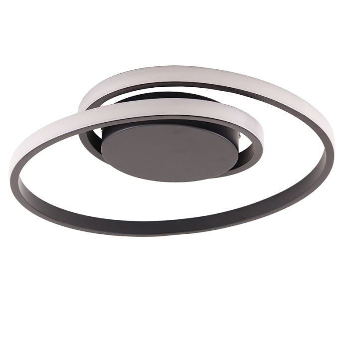 Moderne plafondlamp zwart, Levy