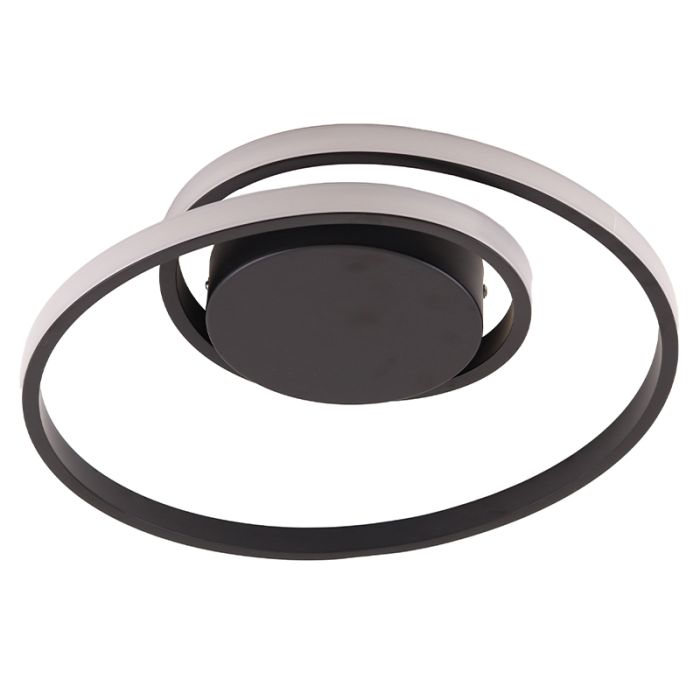 Moderne plafondlamp zwart, Levy