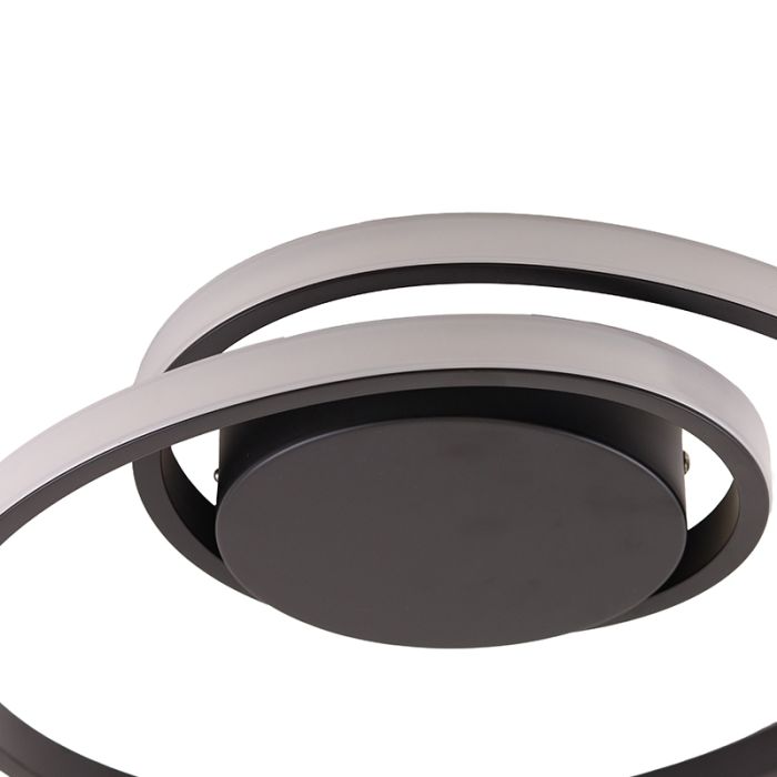 Moderne plafondlamp zwart, Levy