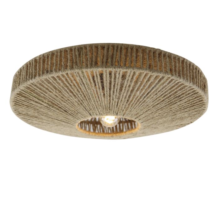 Landelijke plafondlamp bruin, Sanny