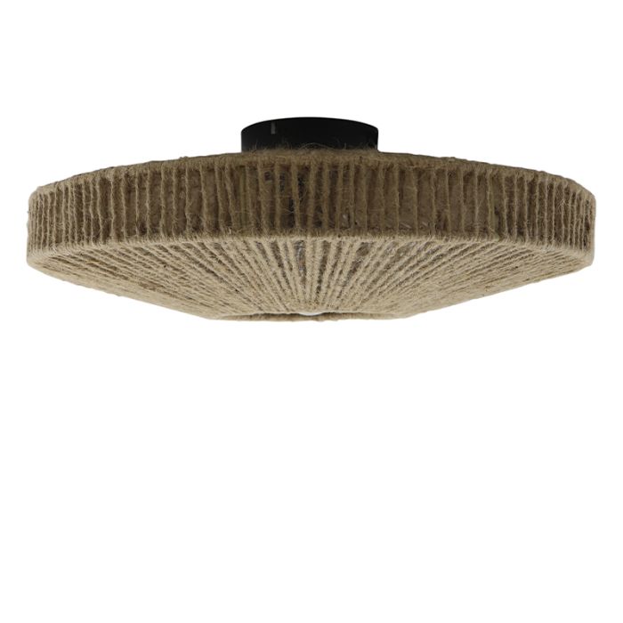 Landelijke plafondlamp bruin, Sanny