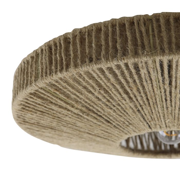Landelijke plafondlamp bruin, Sanny