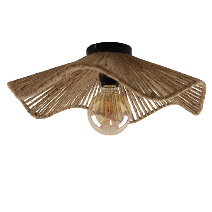 Landelijke plafondlamp bruin, Annelot