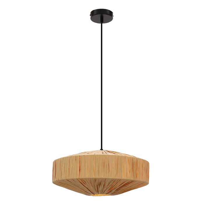 Papieren hanglamp bruin, Daisy