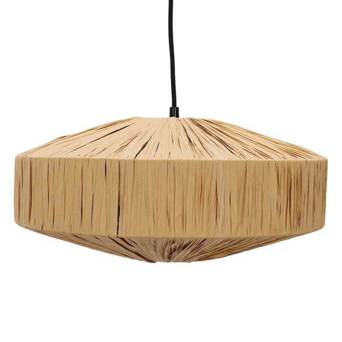 Papieren hanglamp bruin, Daisy