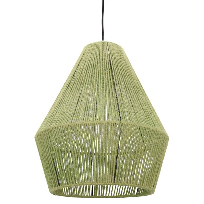 Landelijke hanglamp groen, Holly