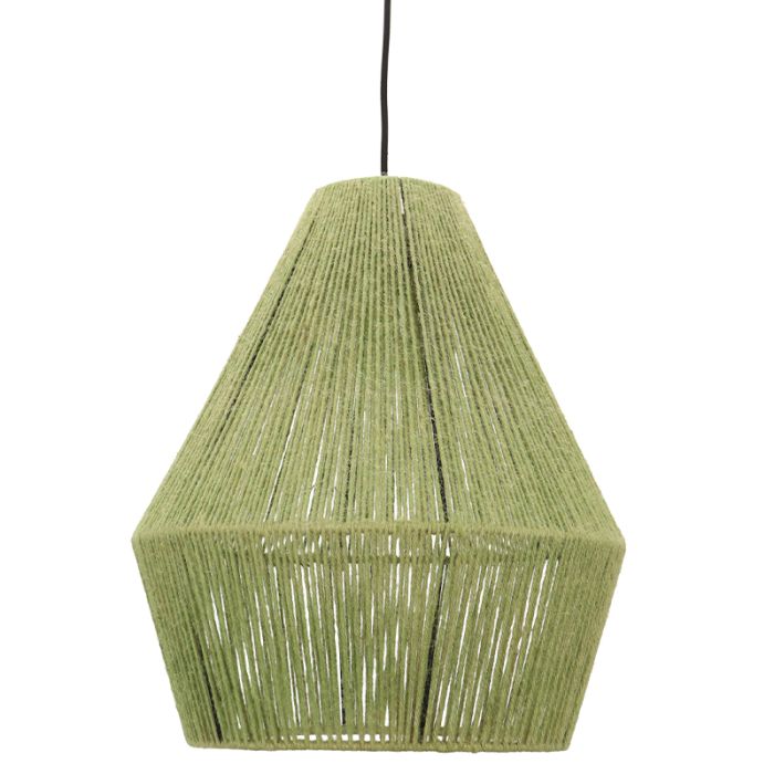 Landelijke hanglamp groen, Holly